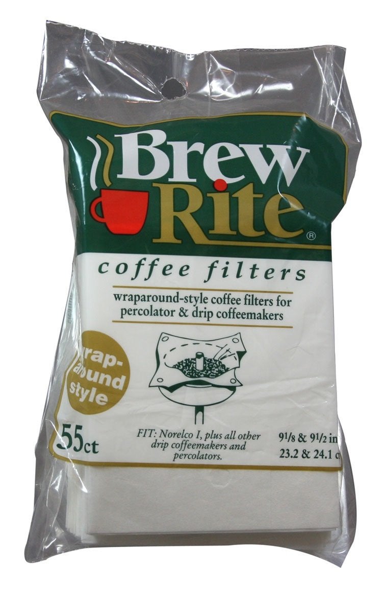 Brew Rite Rockline Wrap Around Percolator Coffee Filters (6-Packs of 55ct)